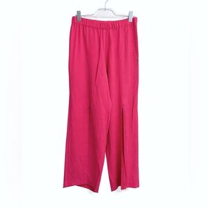 Trina Turk Hot Pink Split-Hem Pants